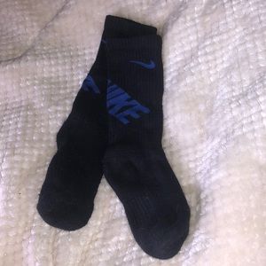 Black Nike Socks // Blue Accents // Small